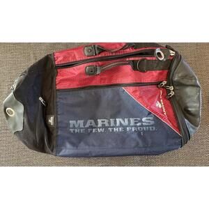 Marines The Few The Proud Officer Duffle Bag Red And Blue (no crossbody strap)